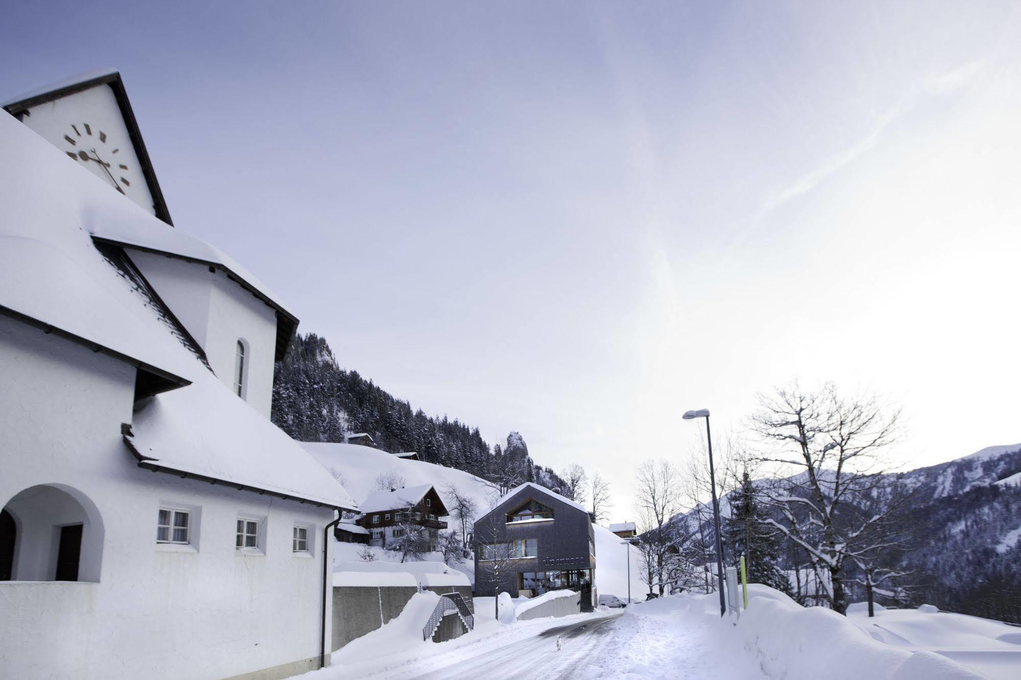 Hotel Alpenrose Ebnit ドルンビルン エクステリア 写真